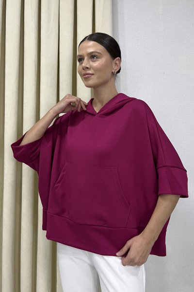 ÖN CEPLİ KAPŞONLU SWEAT