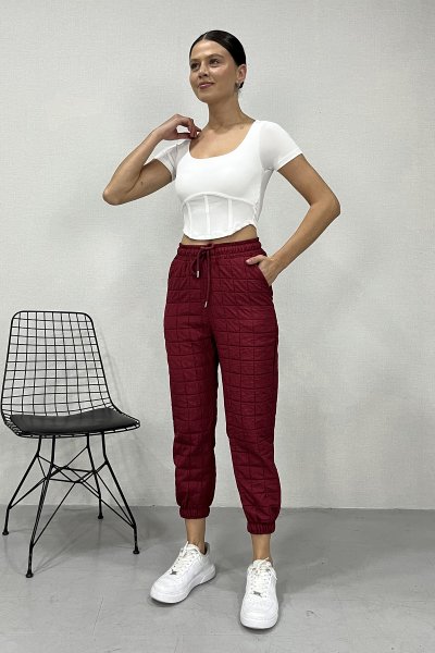 BEL LASTİKLİ KAPİTONE PANTOLON