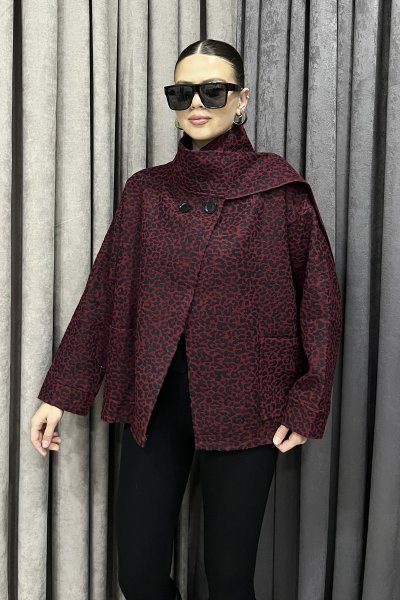 ÖN CEPLİ DESENLİ KABAN