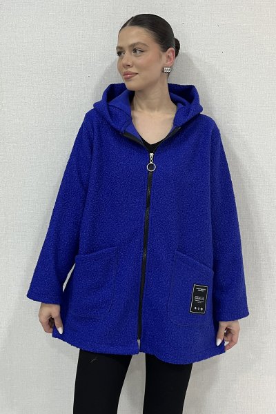 FERMUARLI KAPŞONLU BUKLET CEKET