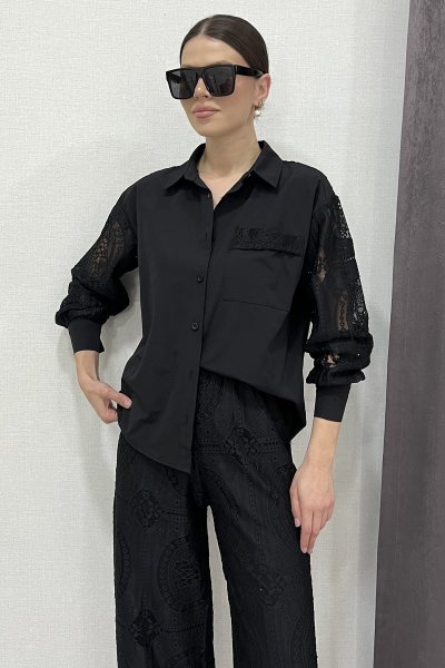 DANTEL DETAP CEPLİ GÖMLEK