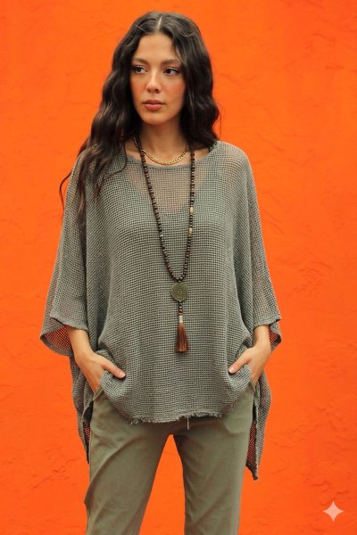 ITALY FİLELİ İKİLİ BLUZ